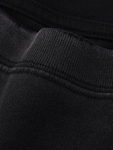 snow wash raw edge cotton t-shirt